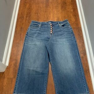 A.N.A Wide leg button butterfly jeans 18 W